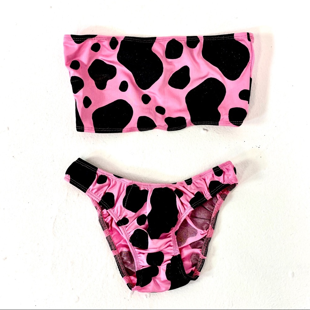 SPARKLY COW PRINT RAVE SET